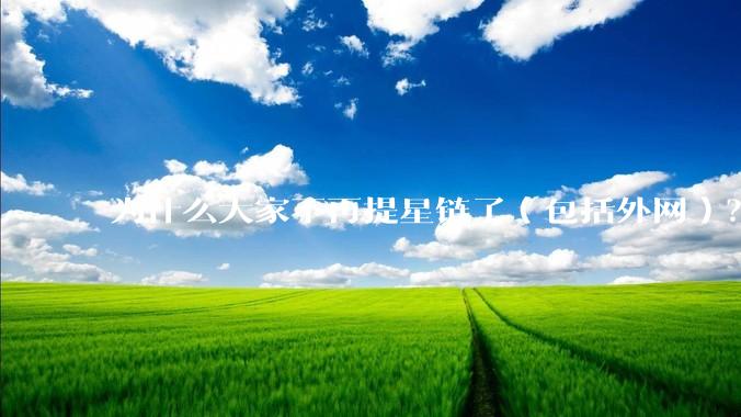 为什么大家不再提星链了（包括外网）？