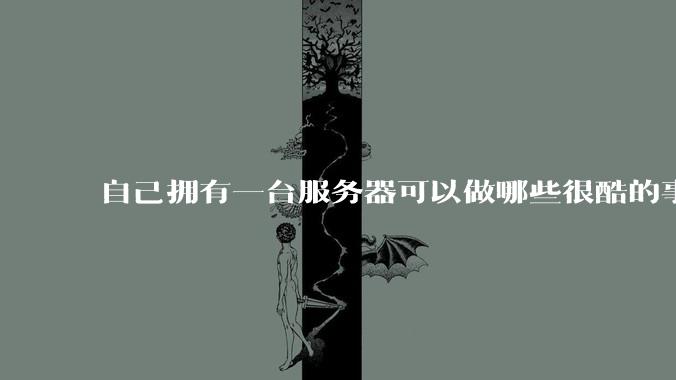 自己拥有一台服务器可以做哪些很酷的事情？