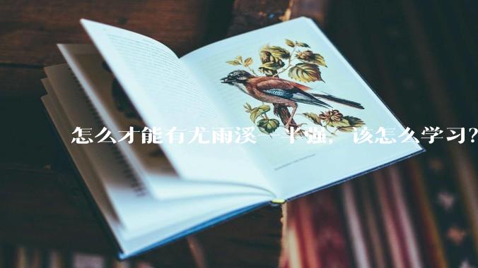 怎么才能有尤雨溪一半强，该怎么学习？