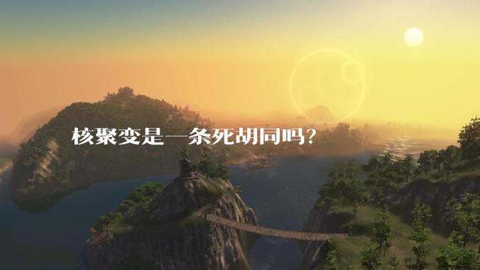 核聚变是一条死胡同吗？