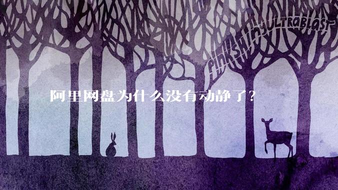 阿里网盘为什么没有动静了？
